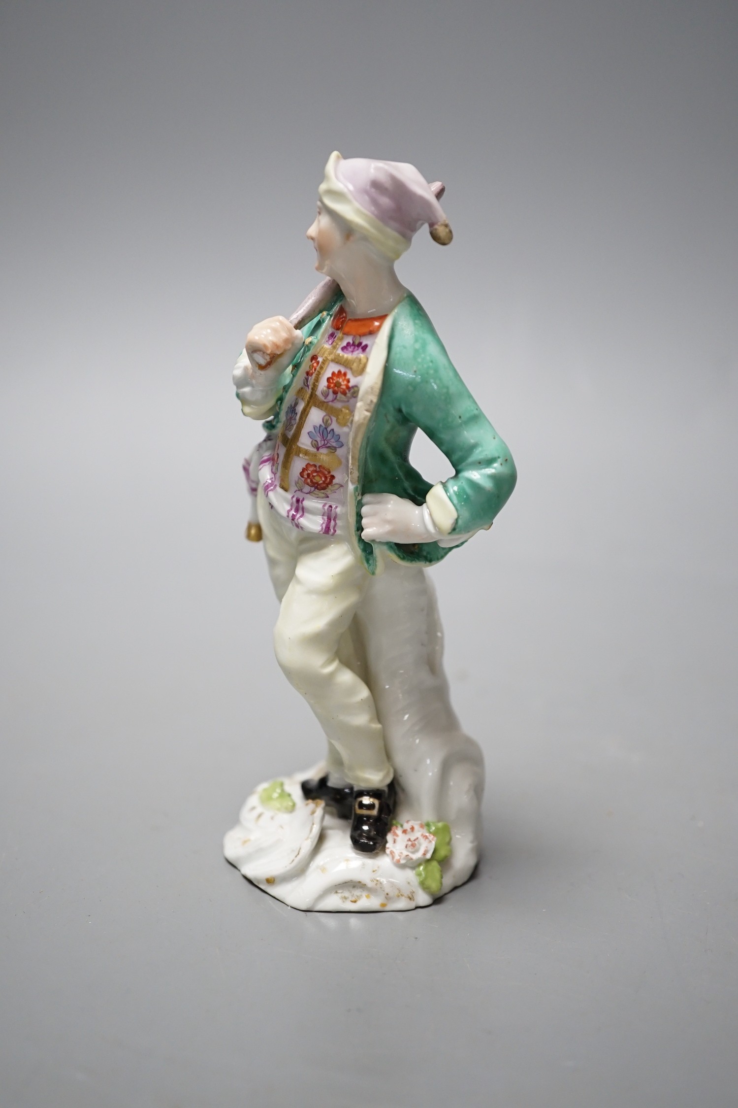 An 18th century Meissen figure of the Baker modelled by Peter Reinicke c.1755, 13.5cm tall